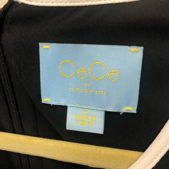 NWT CeCe Bow Front Shift Dress - Picture 4 of 11